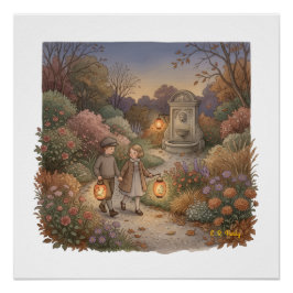 Póster Jardim Crepúsculo de Outono