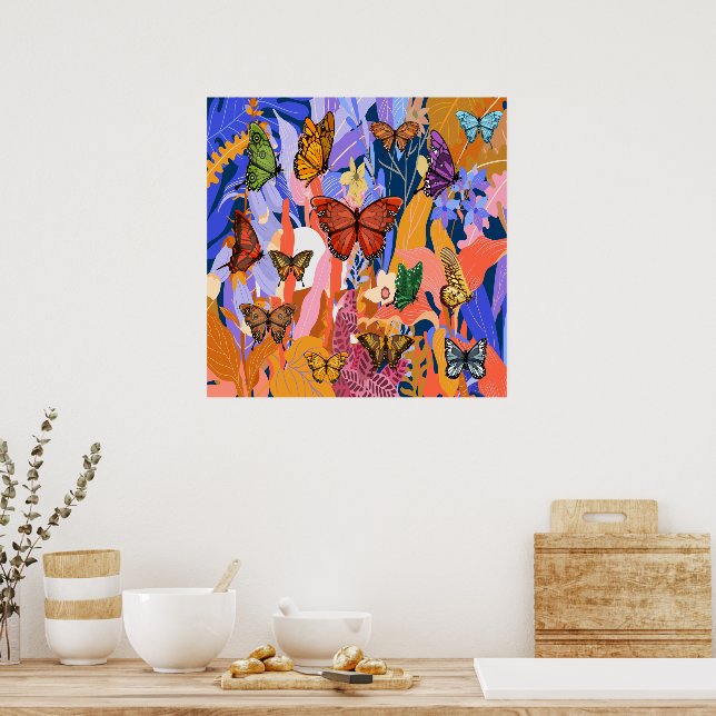 Poster Jardim da Borboleta (Cozinha)