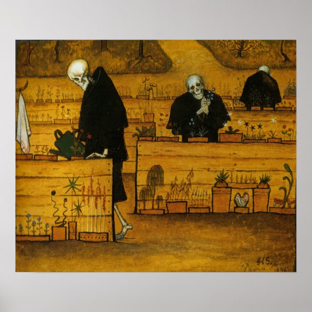 Póster Jardim da Morte de Hugo Simberg (Frente)