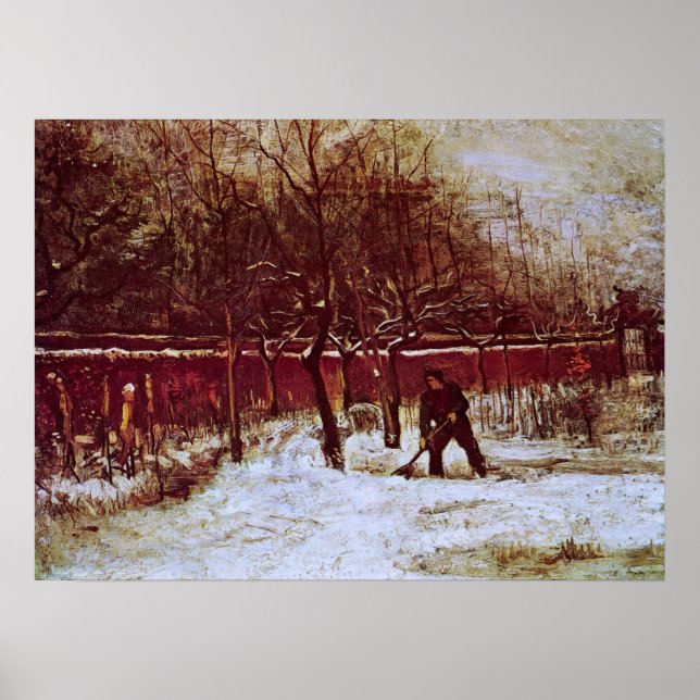 Póster Jardim da Paróquia em Nuenen por Vincent van Gogh (Frente)