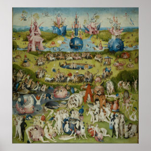 Póster Jardim das Delícias Terrestres, 1490-1500