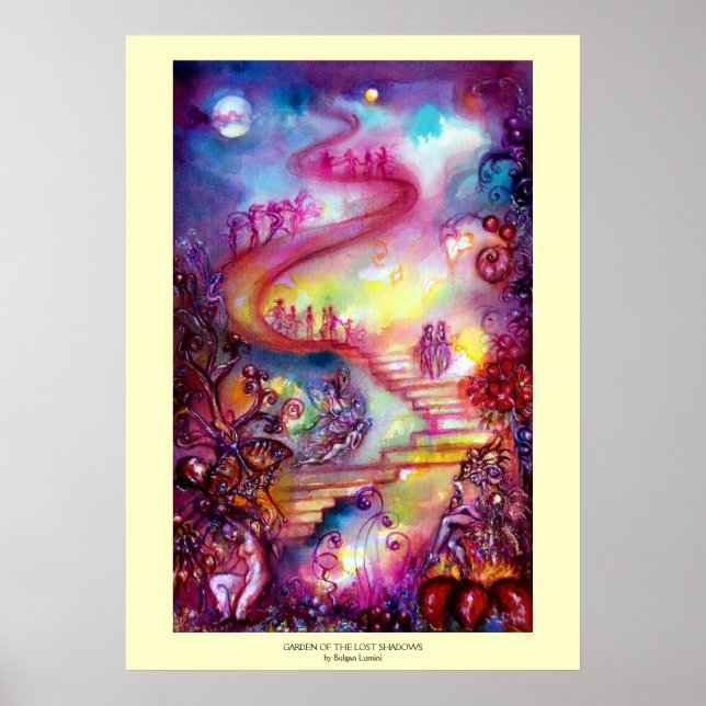 POSTER JARDIM DAS SOMBRAS PERDIDAS / ESCADAS MÍSTICAS (Frente)