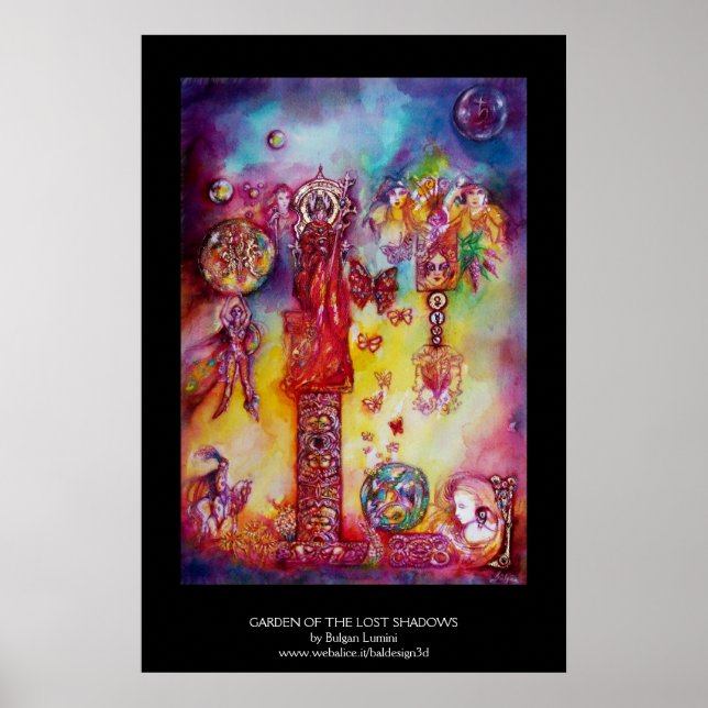 POSTER JARDIM DAS SOMBRAS PERDIDAS, FADAS E BORBOLETAS (Frente)