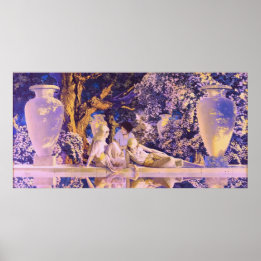 Póster Jardim de Alá, por Maxfield Parrish