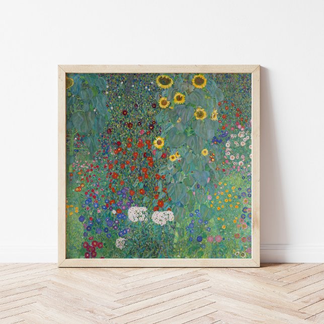 Poster Jardim de Algodão com Girassóis | Gustav Klimt (Criador carregado)