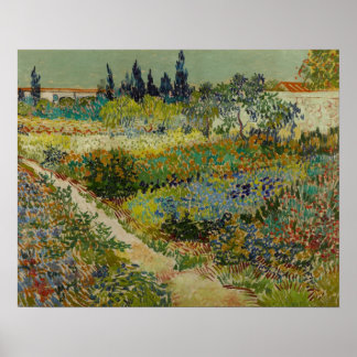 Póster Jardim de Arles (1888) por Van Gogh
