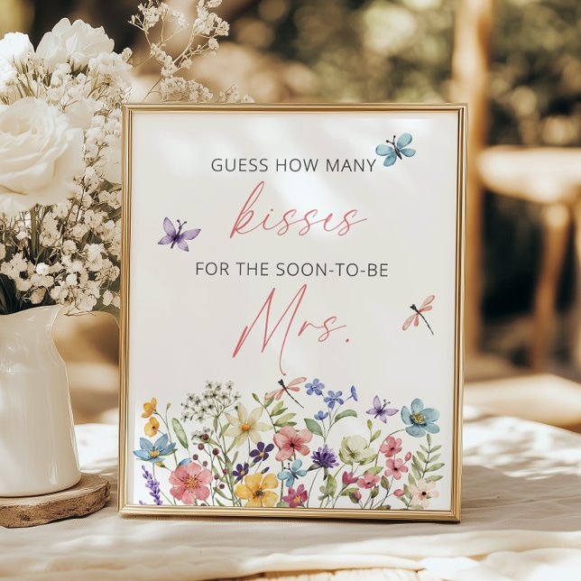 Poster Jardim de Borboleta Selvagem Imagina quantos beijo (Criador carregado)