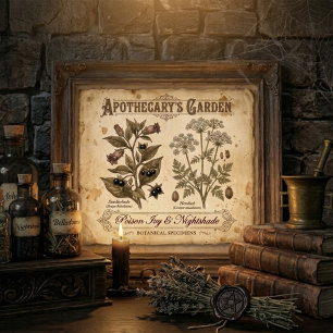 Poster Jardim de Boticário - Beladona Venenosa