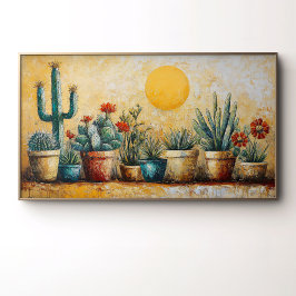 Poster Jardim de Cactus em Vasos