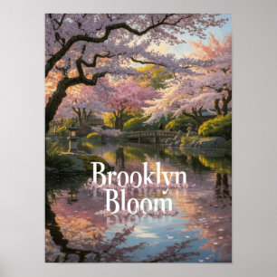 Poster Jardim de Cerejeiras Brooklyn Bloom