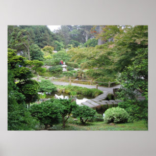 Póster Jardim de chá japonês
