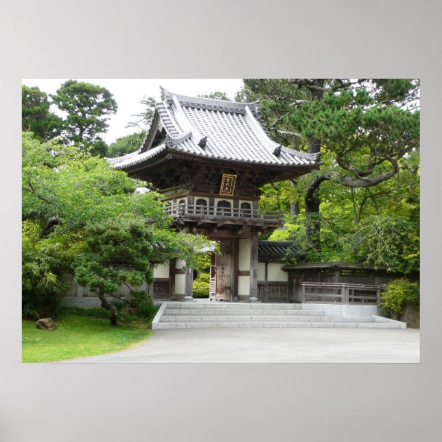 Póster Jardim de Chá Japonês em São Francisco (Frente)