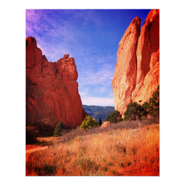 Póster Jardim de Colorado dos Deuses Parque Red Cliffs (Frente)