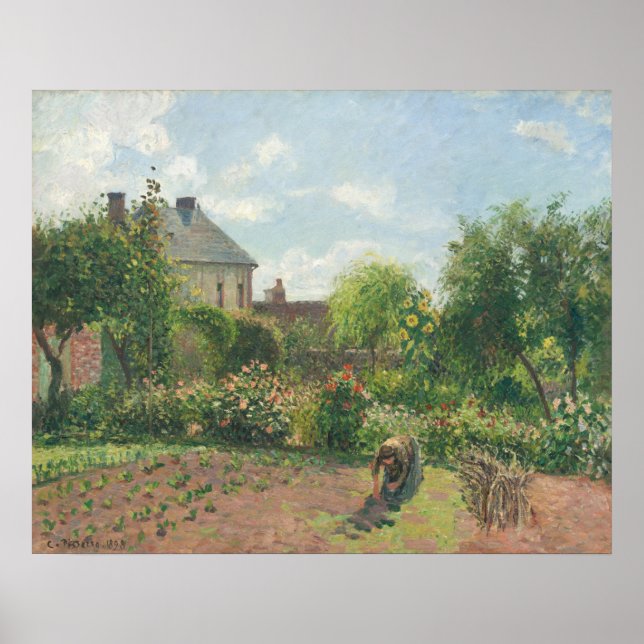 Poster Jardim de Eragny - Camille Pissarro Fine Art (Frente)