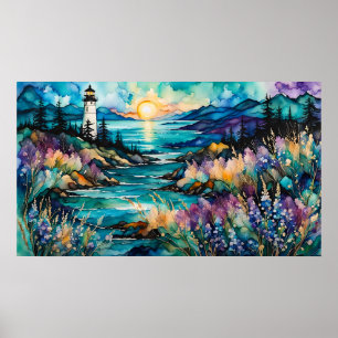 Poster Jardim de Farinhas Selvagens da Baía de Farinha
