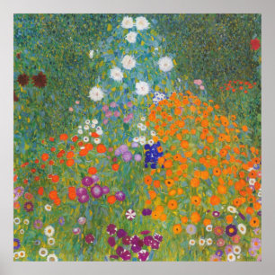 Poster Jardim de fazenda com Crucifix — Gustav Klimt