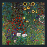Póster Jardim de Fazenda Gustav Klimt com girassóis<br><div class="desc">Jardim de Fazenda Gustav Klimt com girassóis</div>