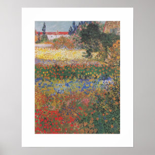 Poster Jardim de florescência (1888) por Van Gogh