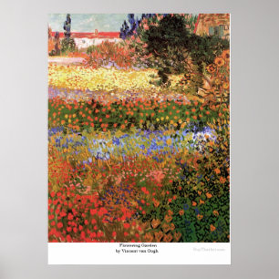 Póster Jardim de florescência por Vincent van Gogh