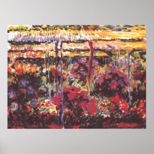 Poster Jardim de Giverny - Claude Monet - c1900