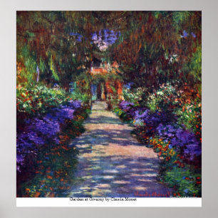 Póster Jardim de Giverny por Claude Monet