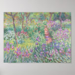 Poster Jardim de Giverny por Claude Monet<br><div class="desc">Claude Monet - Jardim em Giverny. Linda pintura impressionista de um jardim em Giverny por Claude Monet.</div>