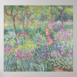 Poster Jardim de Giverny por Claude Monet<br><div class="desc">Claude Monet - Jardim em Giverny. Linda pintura impressionista de um jardim em Giverny por Claude Monet.</div>