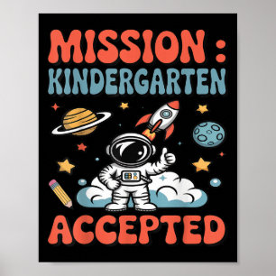 Poster Jardim de Infância de Missão Aceite Kid Kindergart