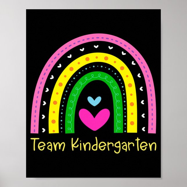 Poster Jardim De Infância Diversão De Volta À Escola Da E (Frente)