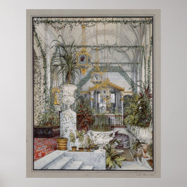 Poster Jardim de inverno da Imperatriz Alexandra Fyodorov (Frente)