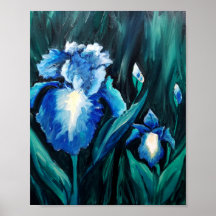 Jardim de Íris Barbada Azul