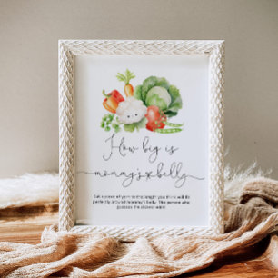 Poster Jardim de legumes de tamanho é jogo de barriga de