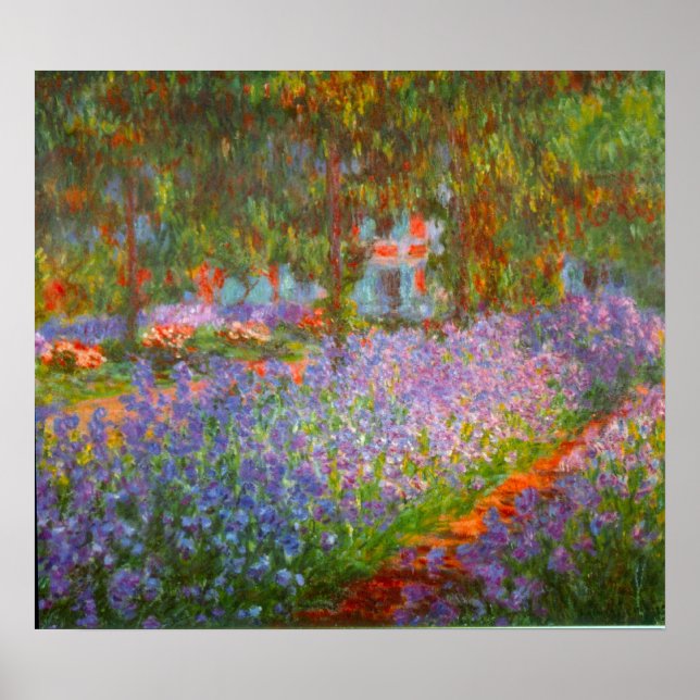 Poster Jardim de Monet por Claude Monet (Frente)