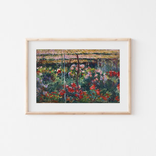 Poster Jardim de Peônias Claude Monet