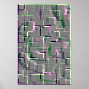 Póster "Jardim de Rosa Inglês" Arte Geométrica