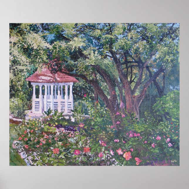 Póster Jardim de Rosa Mabel Davis, do Zilker Park (Frente)