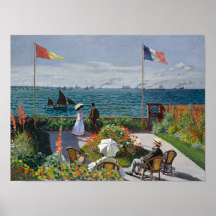 Poster Jardim de Sainte-Adresse (1867) Claude Monet Art