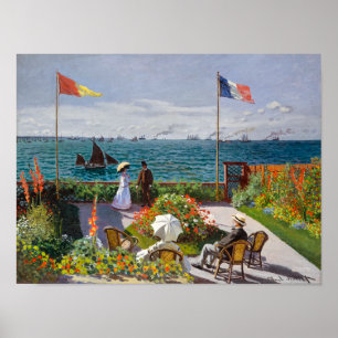 Poster Jardim de Sainte-Adresse   Claude Monet  