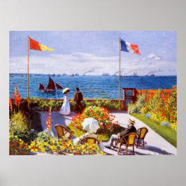 Poster Jardim de Sainte-Adresse por Claude Monet