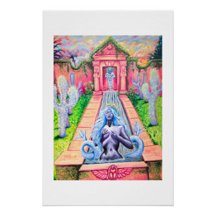 Póster Jardim de sereia por Nefertara art poster