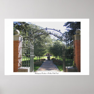 Poster Jardim de Shakespeare em Golden Gate Park