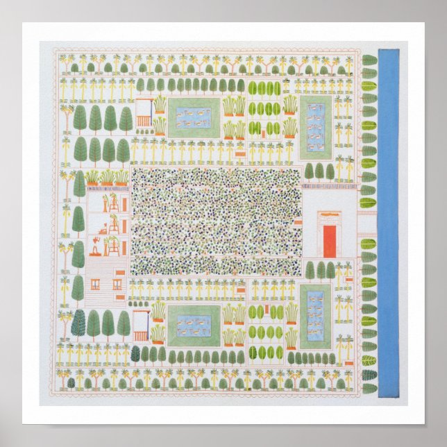 Poster Jardim de um Digitário Egípcio de Alto Ranking, de (Frente)