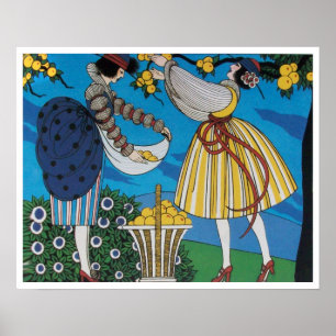 PÓSTER JARDIM DE VERÃO/DESIGNADOR DE CUSTOS DE MODA