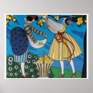 PÓSTER JARDIM DE VERÃO / DESIGNADOR DE FASHION COSTUME