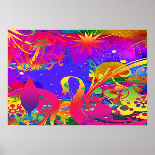 Poster Jardim de Verão Mágico (Frente)