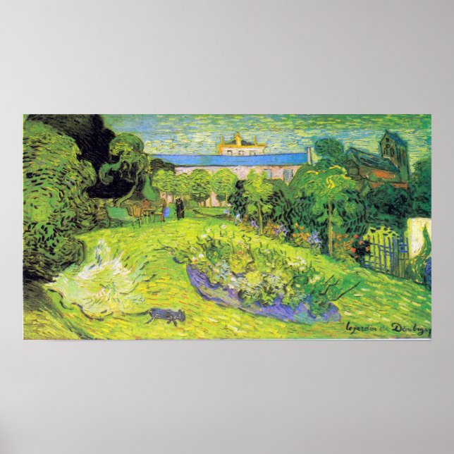 Poster Jardim de Vincent van Gogh Daubigny (Frente)
