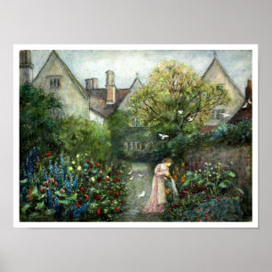 Poster Jardim de Vintage em Kelmscott Manor por M. Stillm