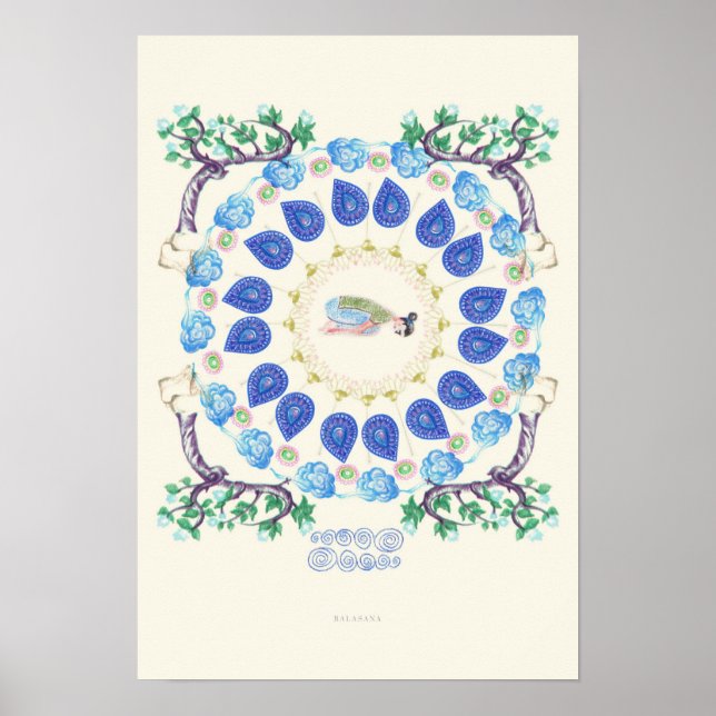 Póster Jardim de yoga II (Frente)