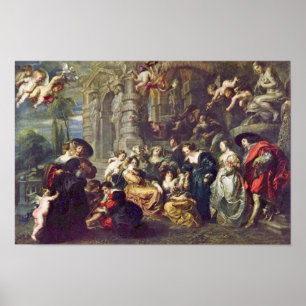 Póster Jardim do amor por Rubens Peter Paul (a melhor