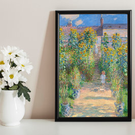 Poster Jardim do Artista em Vétheuil por Claude Monet